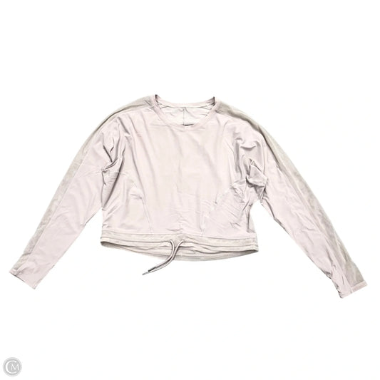 Athletic Top Long Sleeve Crewneck By Lululemon In Pale Pink, Size: S