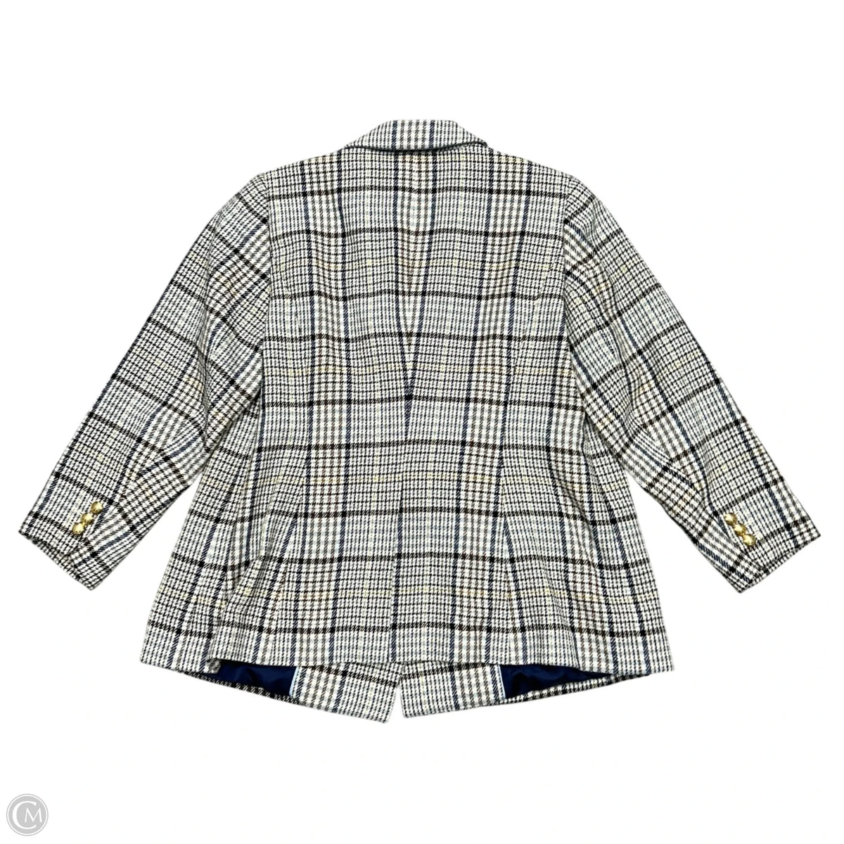 Blazer By Talbots In Plaid Pattern, Size: 2x