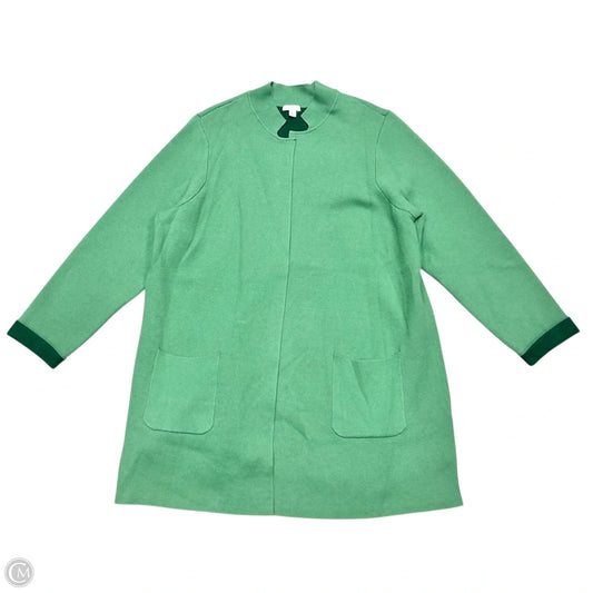 Sweater Cardigan By J. Jill In Green, Size: 2x