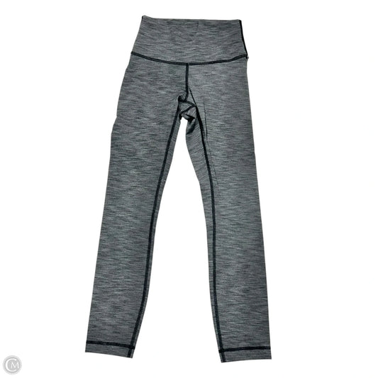 Athletic Leggings By Lululemon In Grey, Size: Xs