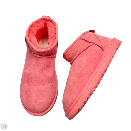 Boots Designer By Ugg In Pink, Size: 8