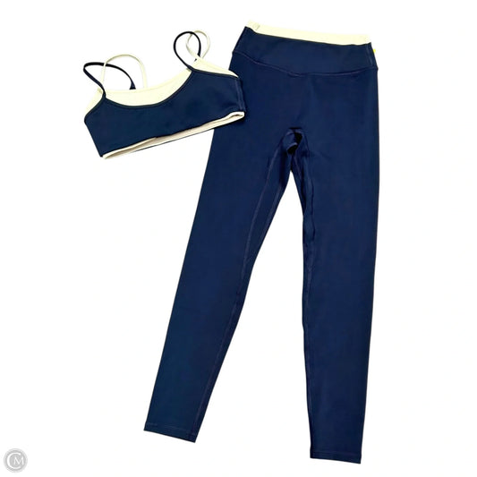 Athletic Pants 2pc By Laidon The Label In Blue & Yellow, Size: S