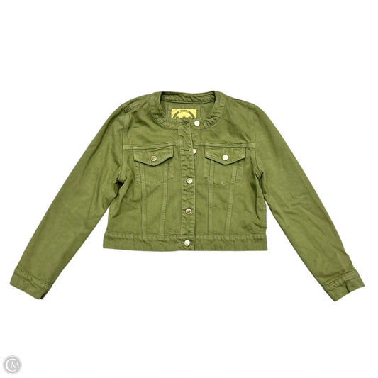 Jacket Denim By Michael By Michael Kors In Green Denim, Size: L