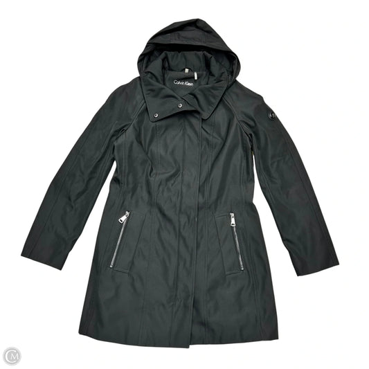 Coat Peacoat By Calvin Klein In Black, Size: L