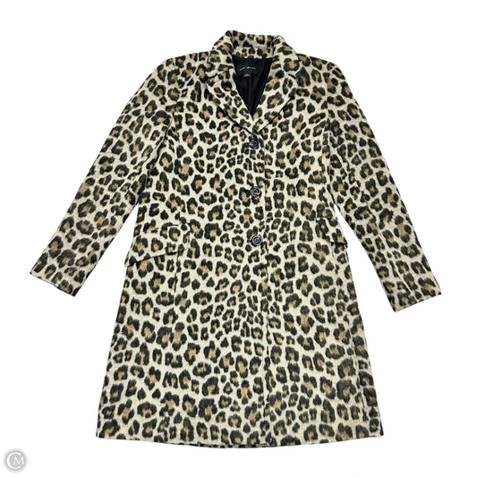 Coat Peacoat By Ann Taylor In Leopard Print, Size: S