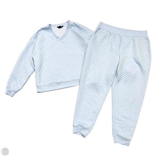 Lounge Set Pants By Lands End In Blue, Size: L