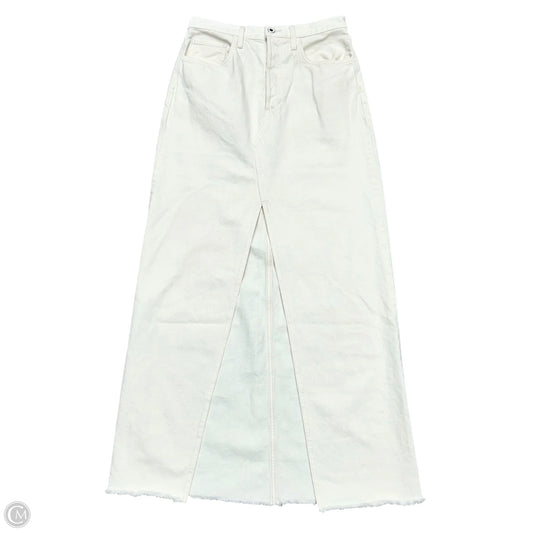 Skirt Maxi By Favorite Daughter In Cream Denim, Size: 4