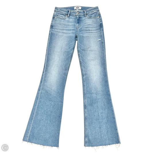 Jeans Wide Leg By Paige In Blue Denim, Size: 4