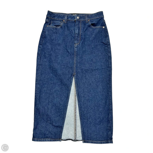 Skirt Maxi By Paige In Blue Denim, Size: 4