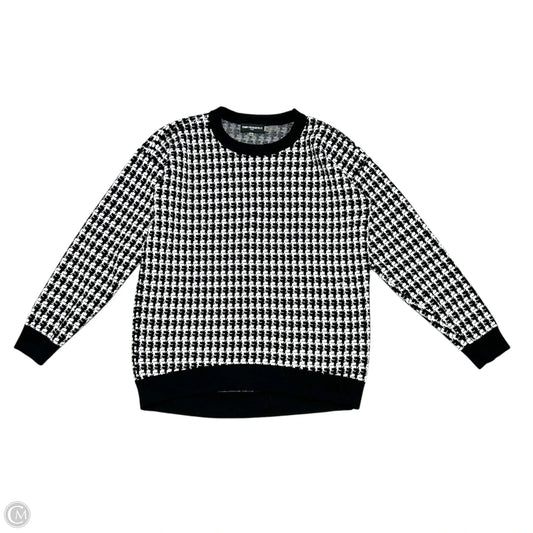 Sweater Designer By Karl Lagerfeld In Black & White, Size: S