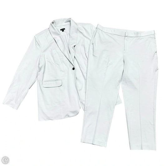 Pants Suit 2pc By J. Jill In Grey, Size: 2x