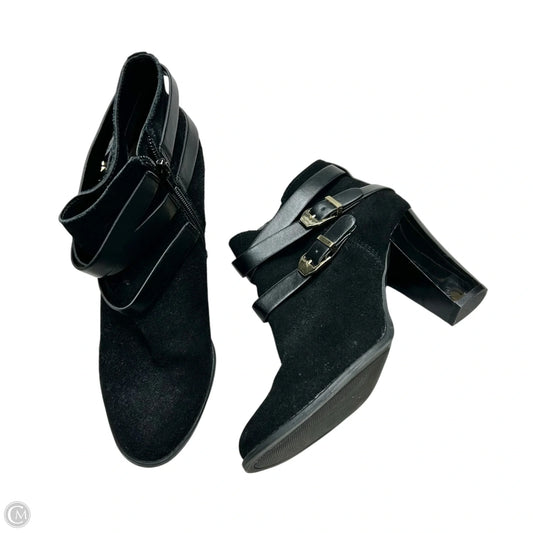 Boots Ankle Heels By Inc In Black, Size: 7.5