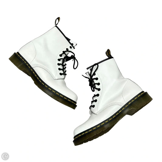 Boots Combat By Dr Martens In White, Size: 9