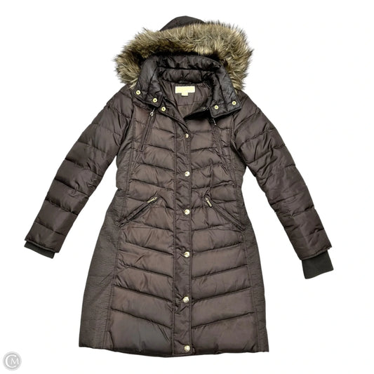Coat Parka By Michael By Michael Kors In Brown, Size: Xs