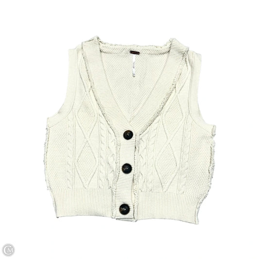 Vest Sweater By Free People In Cream, Size: S