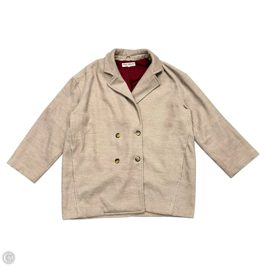Coat Peacoat By Free People In Tan, Size: L