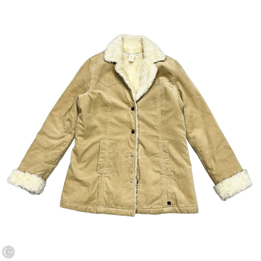 Jacket Faux Fur & Sherpa By Abercrombie And Fitch In Cream & Tan, Size: L