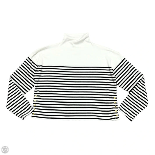 Top Long Sleeve By Rag And Bone In Black & White, Size: L