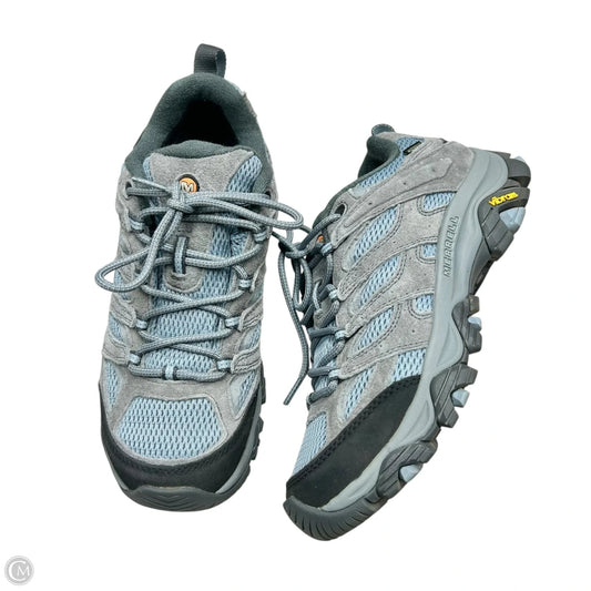 Shoes Athletic By Merrell In Blue & Grey, Size: 9