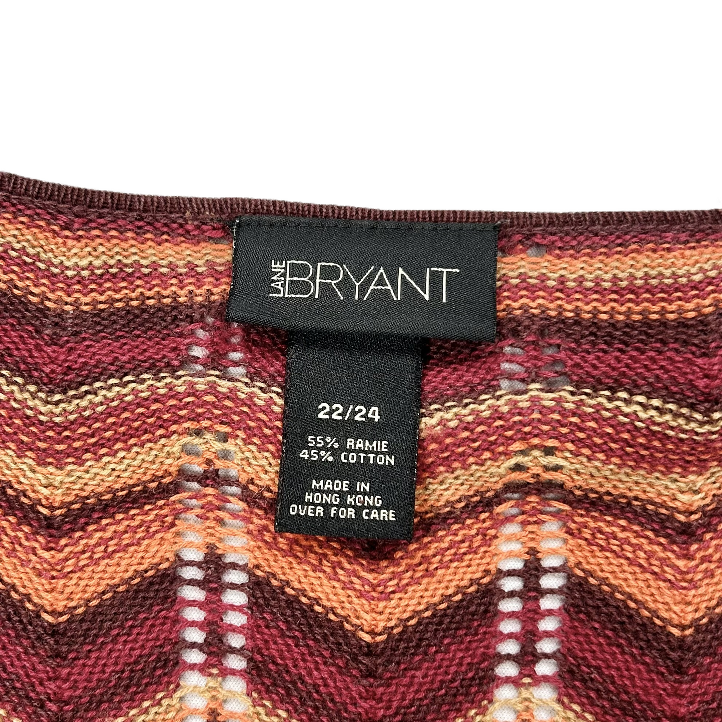 Sweater By Lane Bryant In Chevron Pattern, Size: 3x