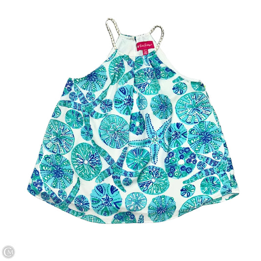 Top Sleeveless By Target x Lilly Pulitzer In Blue & White, Size: Xs