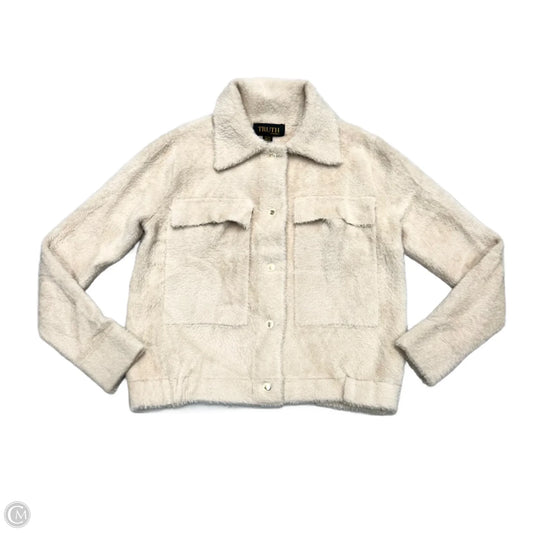 Jacket Faux Fur & Sherpa By Truth In Beige, Size: Xs
