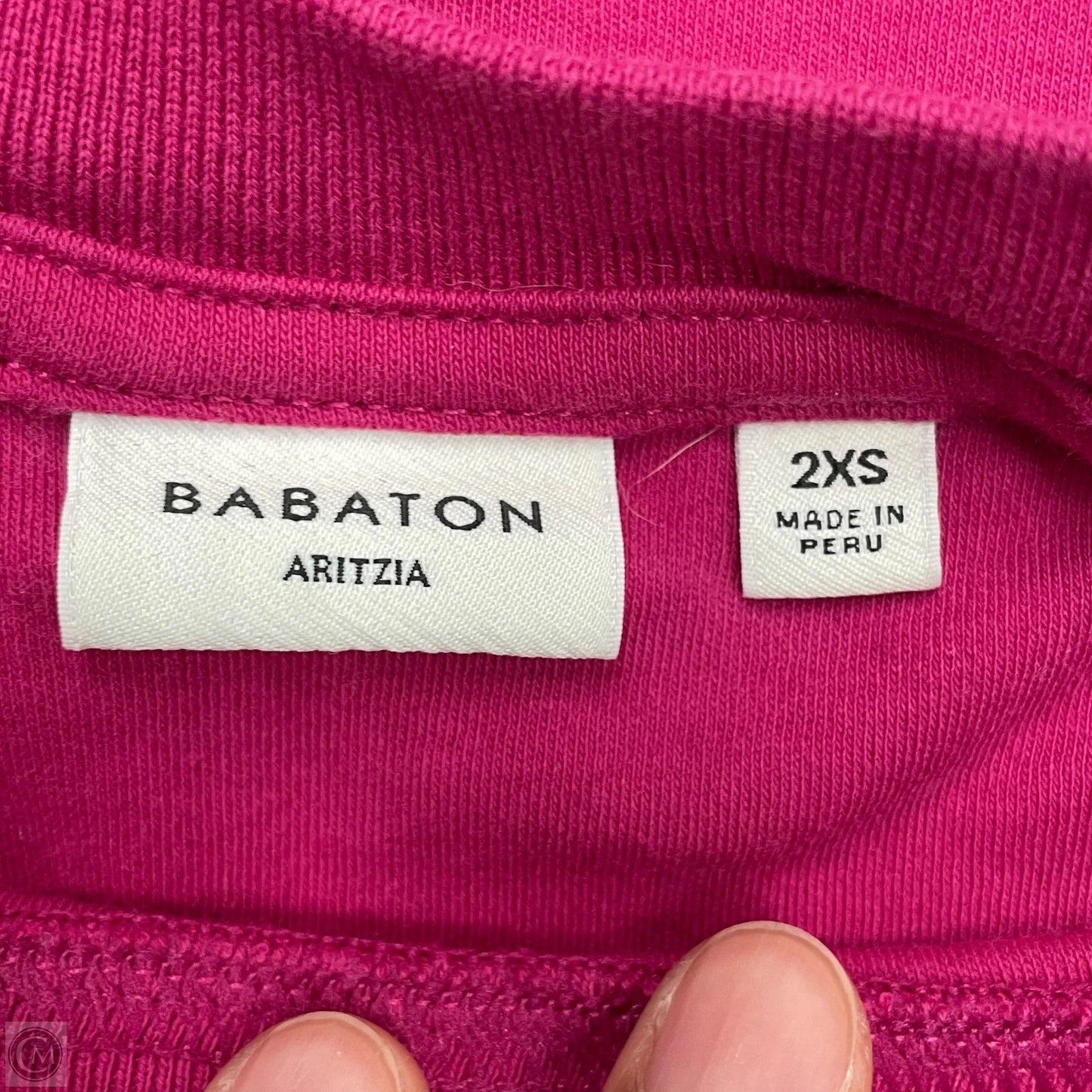 Top Short Sleeve Basic By Babaton In Pink, Size: Xxs