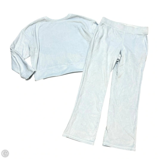 Top 2pc Long Sleeve By Jockey In Blue, Size: M