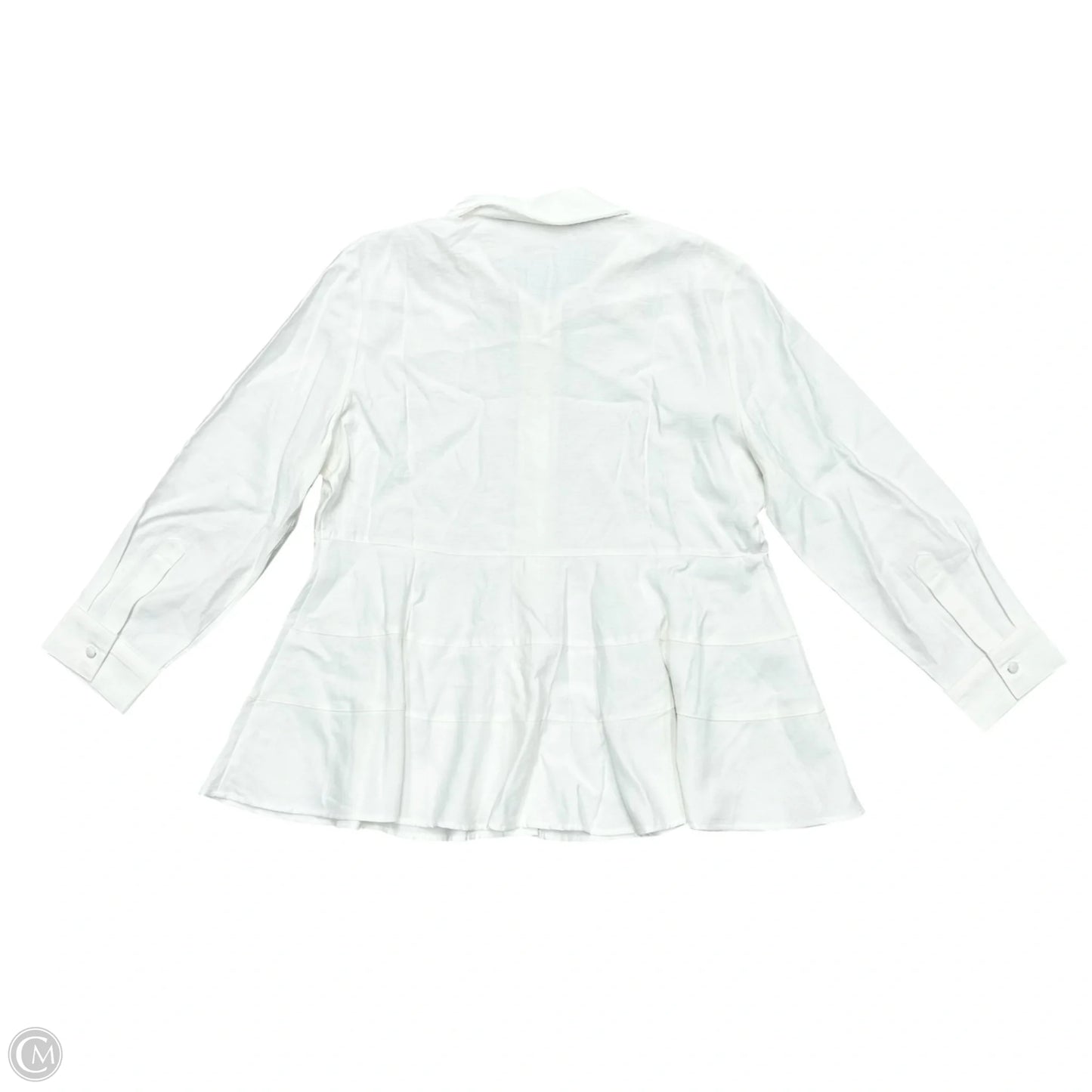 Top Long Sleeve By Pomander Place In White, Size: Xl