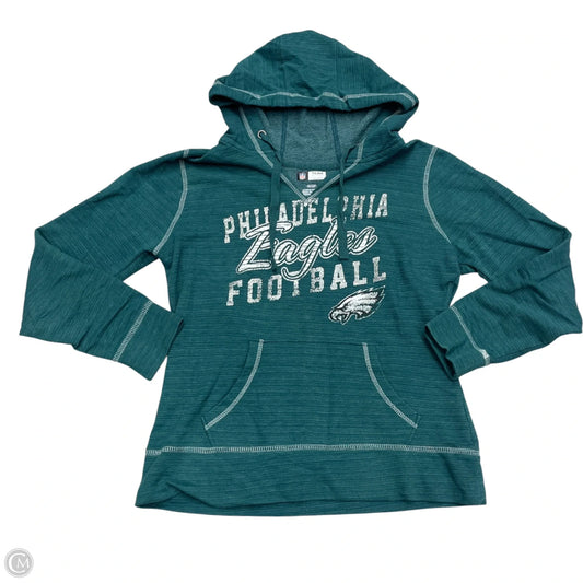 Sweatshirt Hoodie By Nfl In Green, Size: S