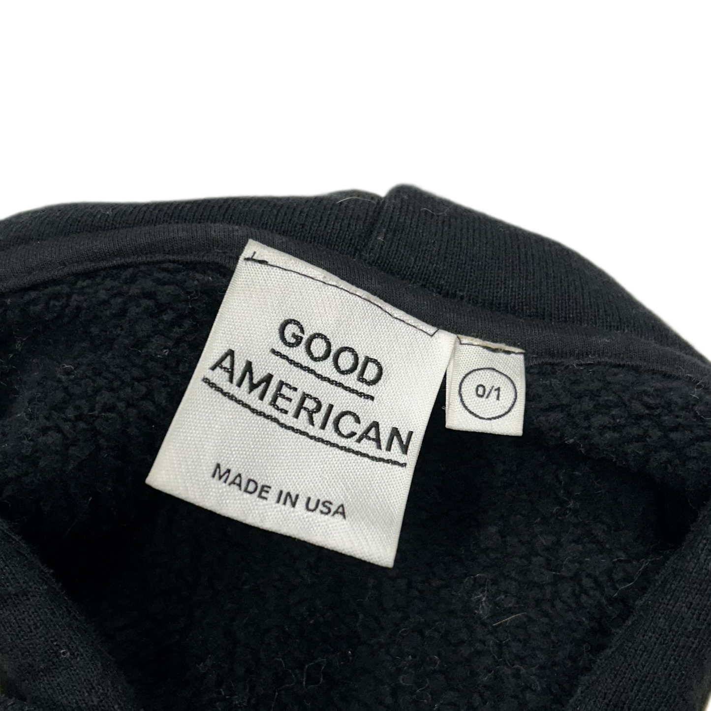 Sweatshirt Hoodie By Good American In Black, Size: S