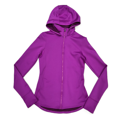 Purple Athletic Jacket By Under Armour, Size: M