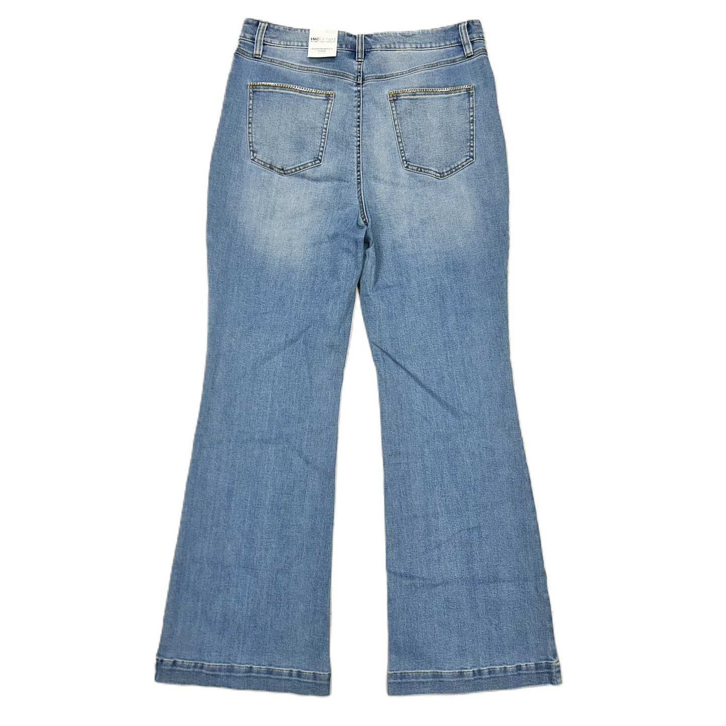 Blue Denim Jeans Flared By Inc, Size: 16