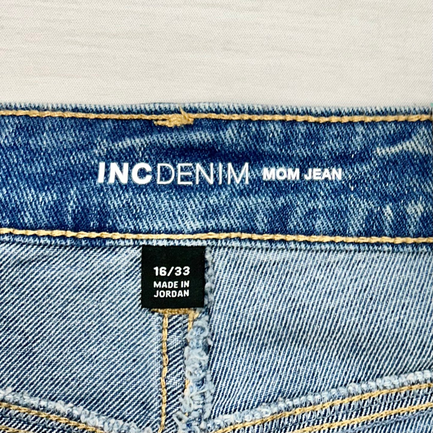 Blue Denim Jeans Cropped By Inc, Size: 16