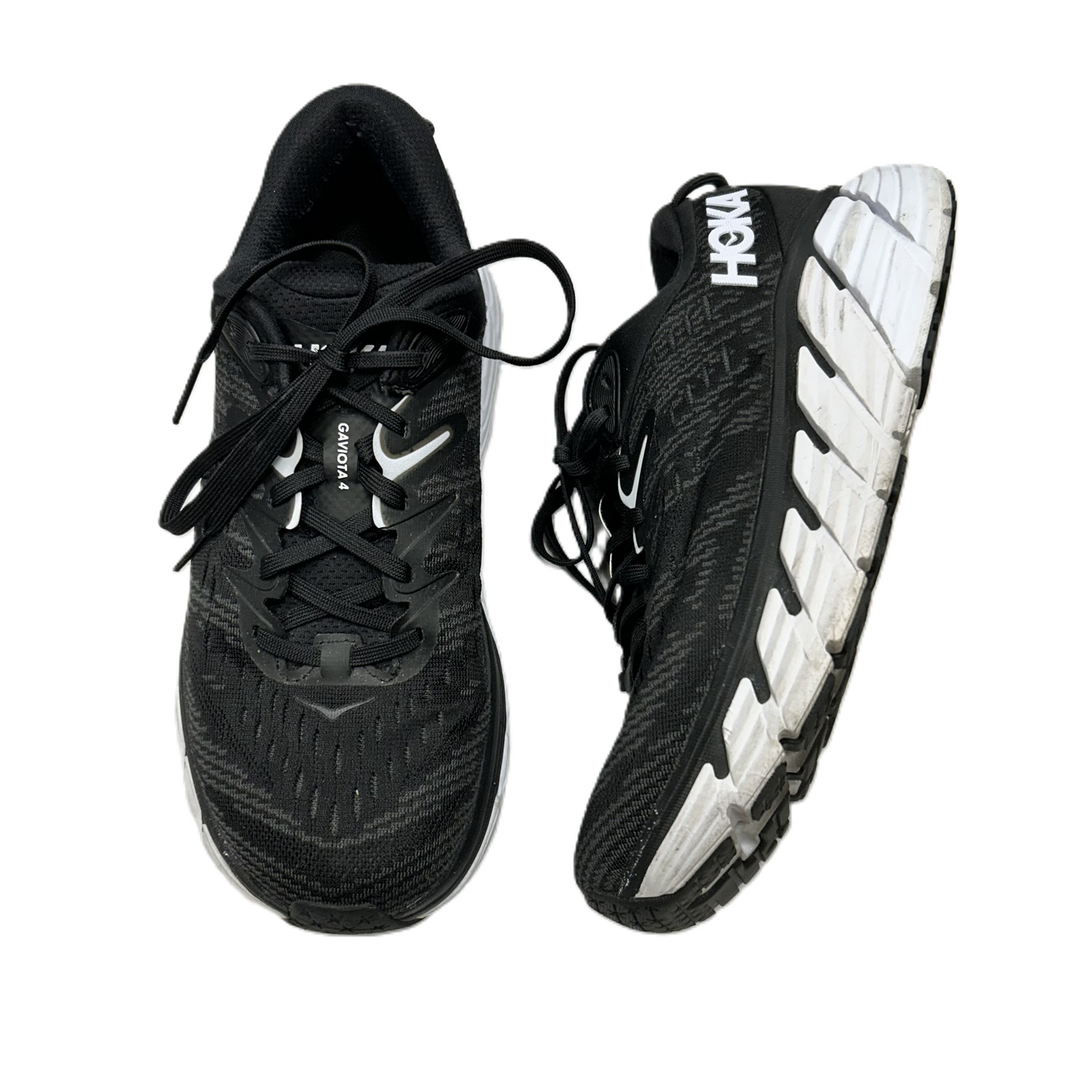 Shoes Athletic By Hoka In Black & White, Size: 9