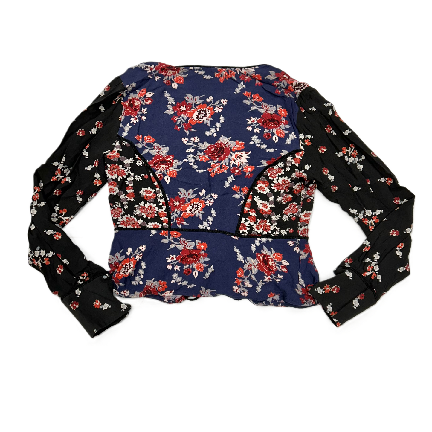 Top Long Sleeve By Free People In Floral Print, Size: S