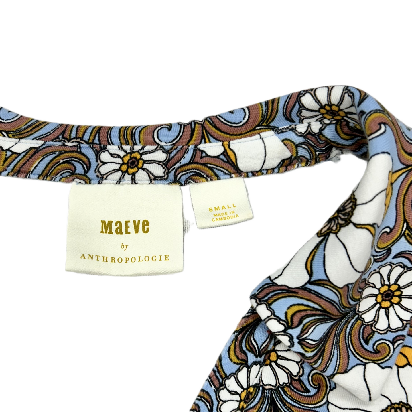 Top Long Sleeve By Maeve In Floral Print, Size: S