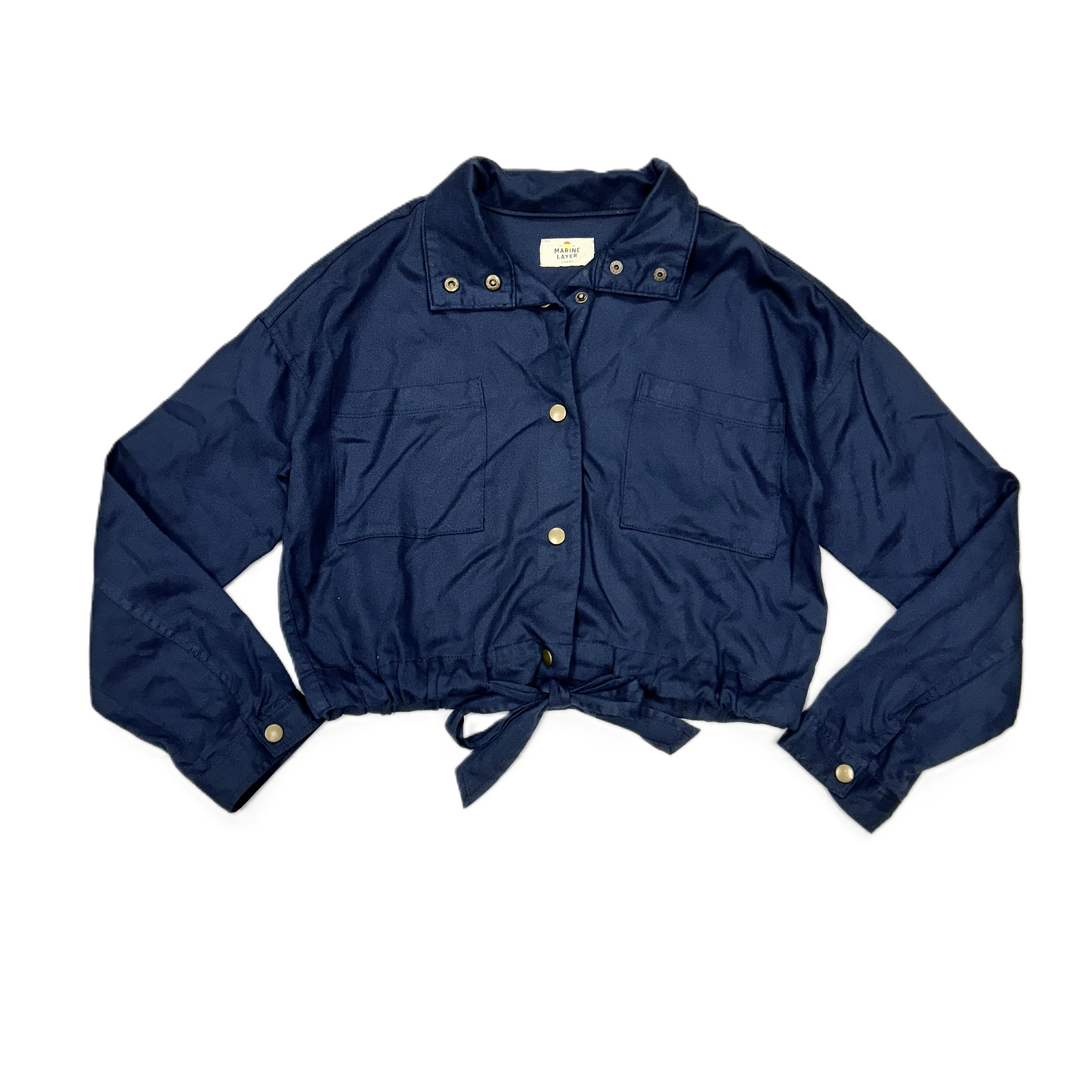 Jacket Shirt By Marine Layer In Navy, Size: Xs