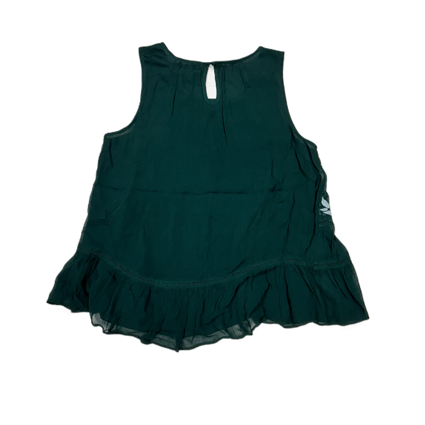 Top Sleeveless By Floreat In Green, Size: S