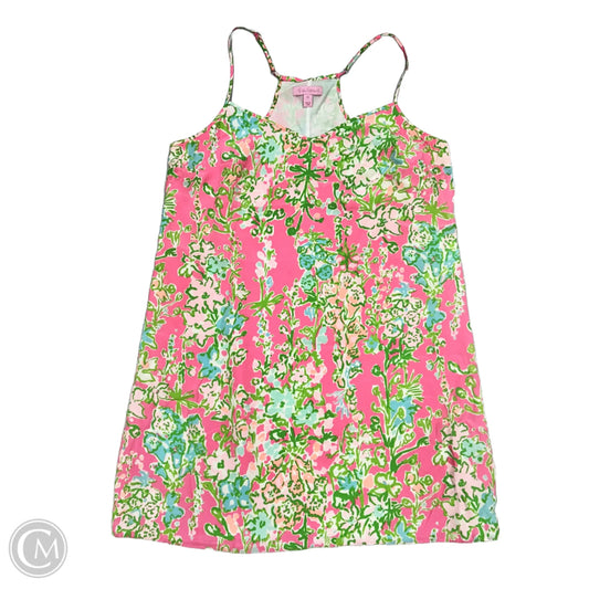 Dress Designer By Lilly Pulitzer In Green & Pink, Size: M