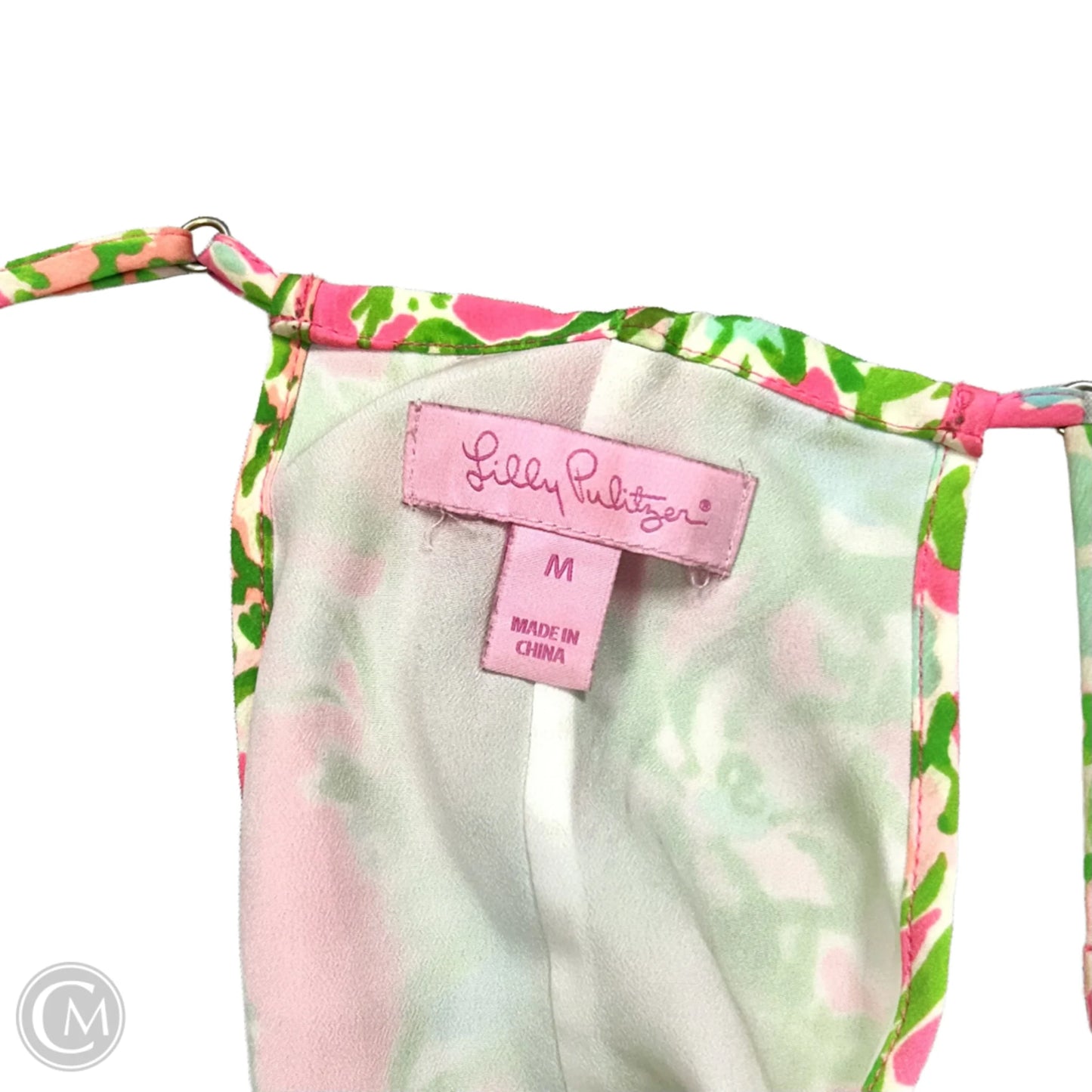 Dress Designer By Lilly Pulitzer In Green & Pink, Size: M