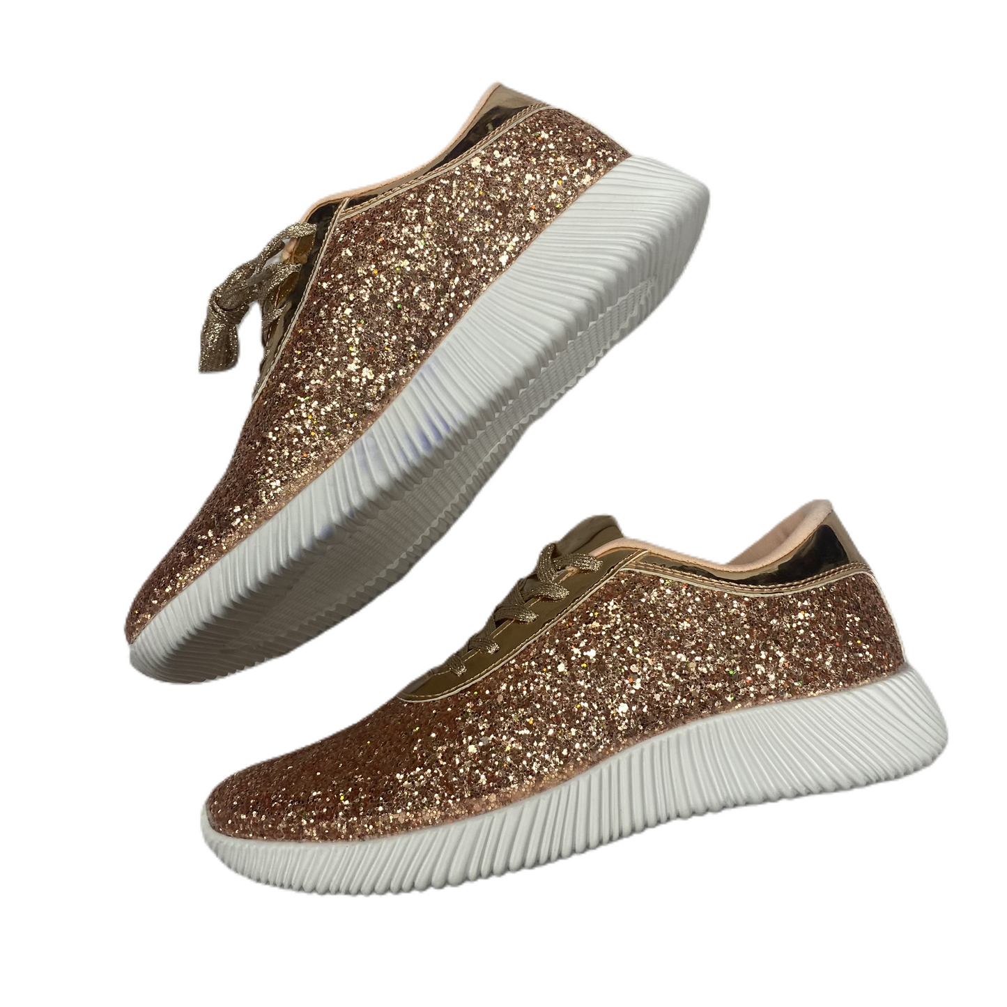 Shoes Sneakers By Forever In Rose Gold, Size: 8