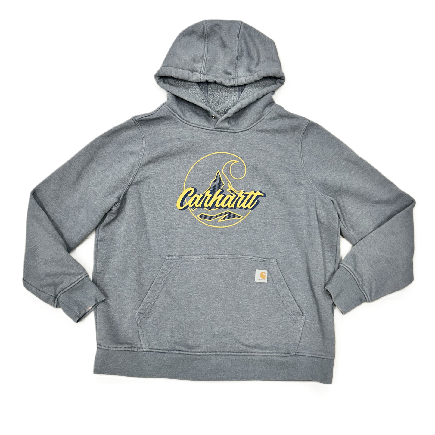 Sweatshirt Hoodie By Carhartt in Blue, Size: Xl