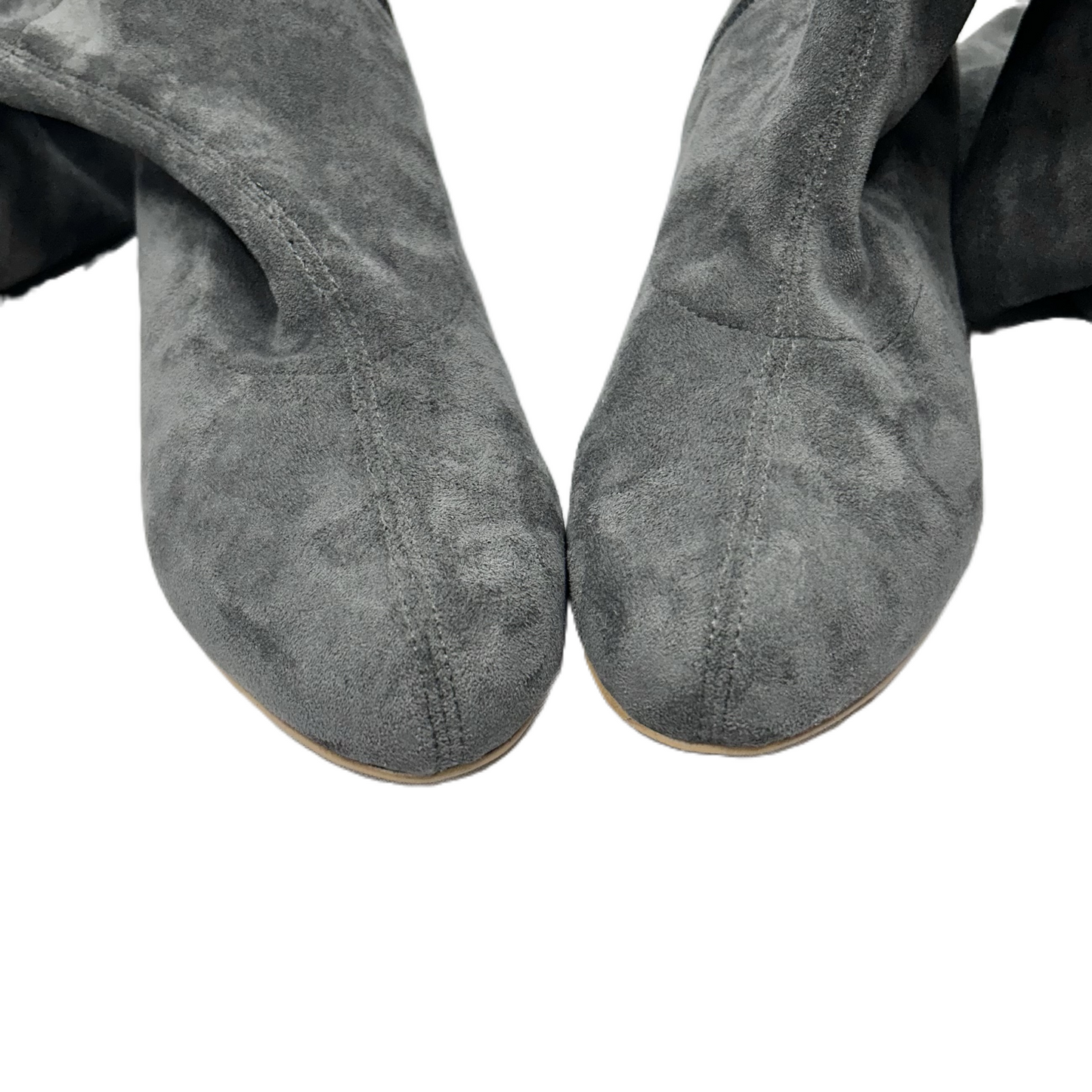 Boots Knee Flats By Anthropologie In Grey, Size: 6