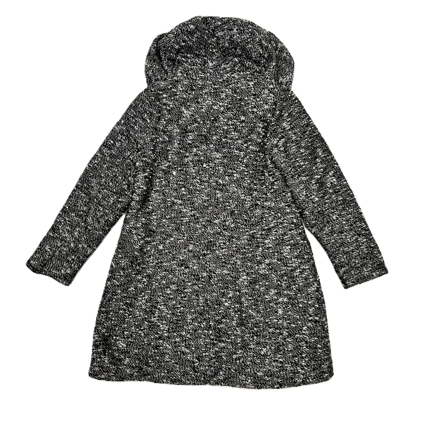 Coat Peacoat By Excelled Collection In Black & Grey, Size: L