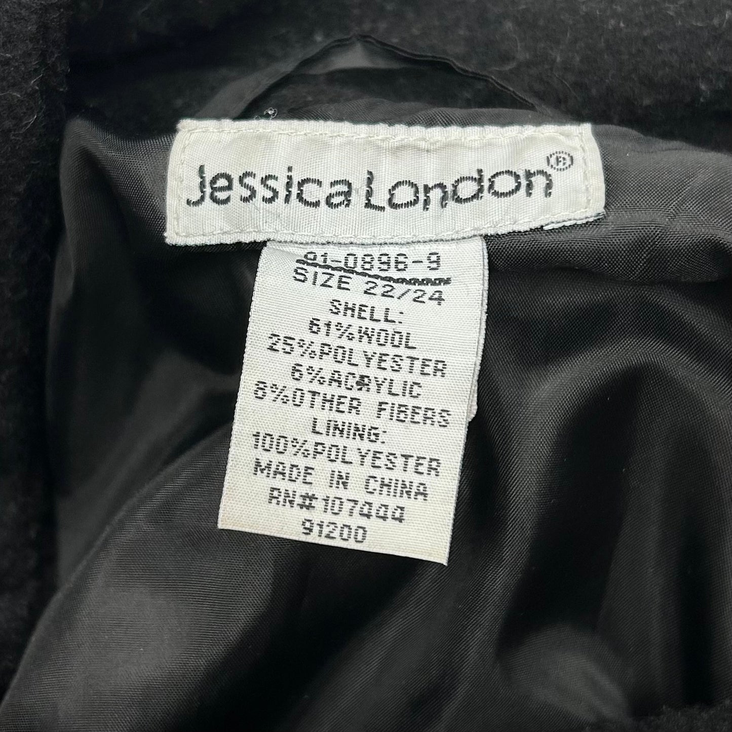 Coat Poncho By Jessica London In Black, Size: 3x