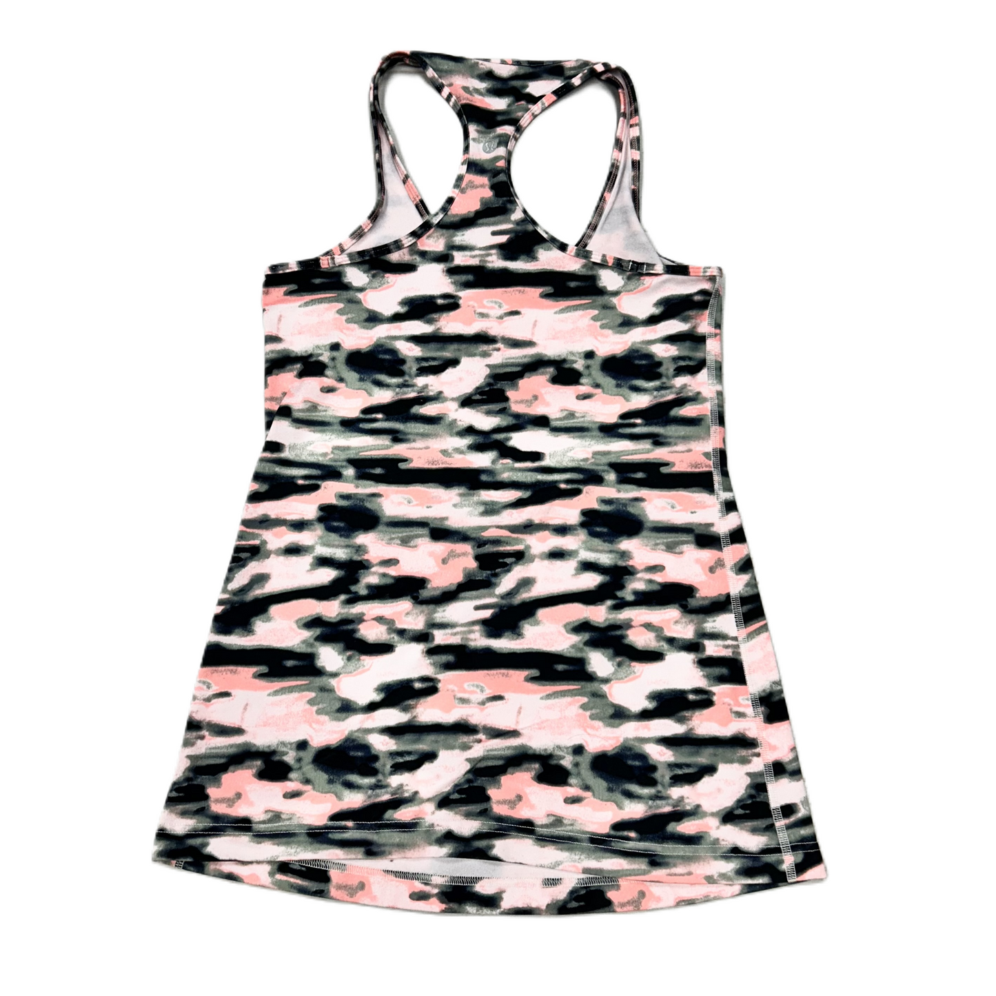 Athletic Tank Top By Lululemon In Green & Pink, Size: S