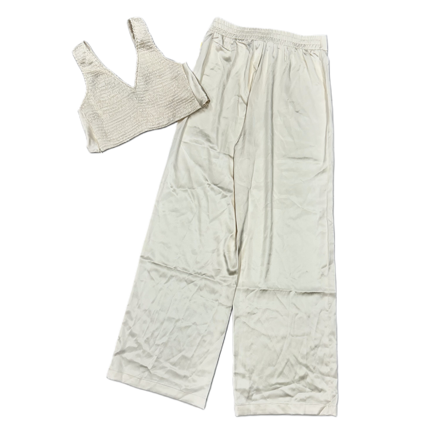 Pants Set 2pc By Princess Polly In Ivory, Size: M