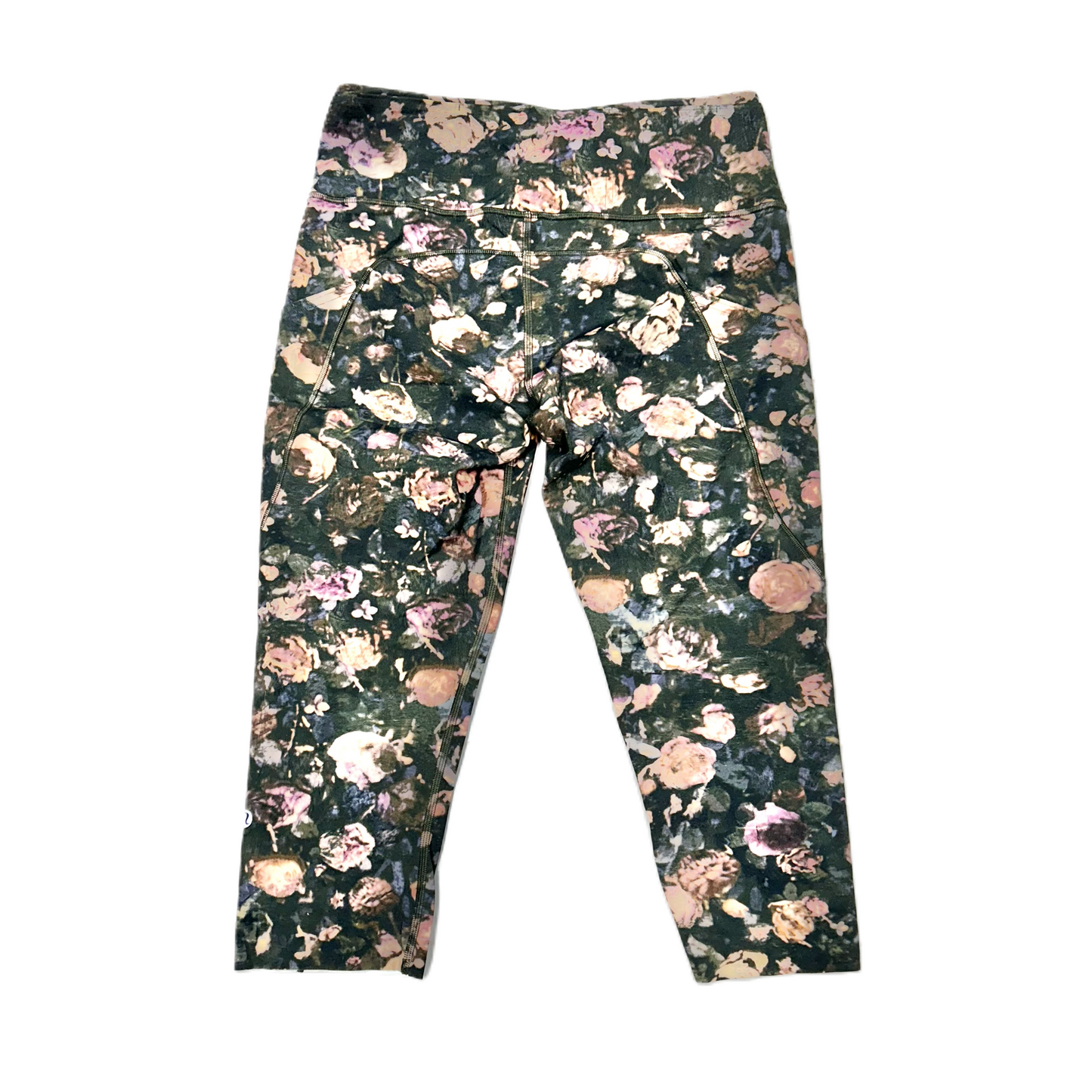 Athletic Capris By Lululemon In Floral Print, Size: 10