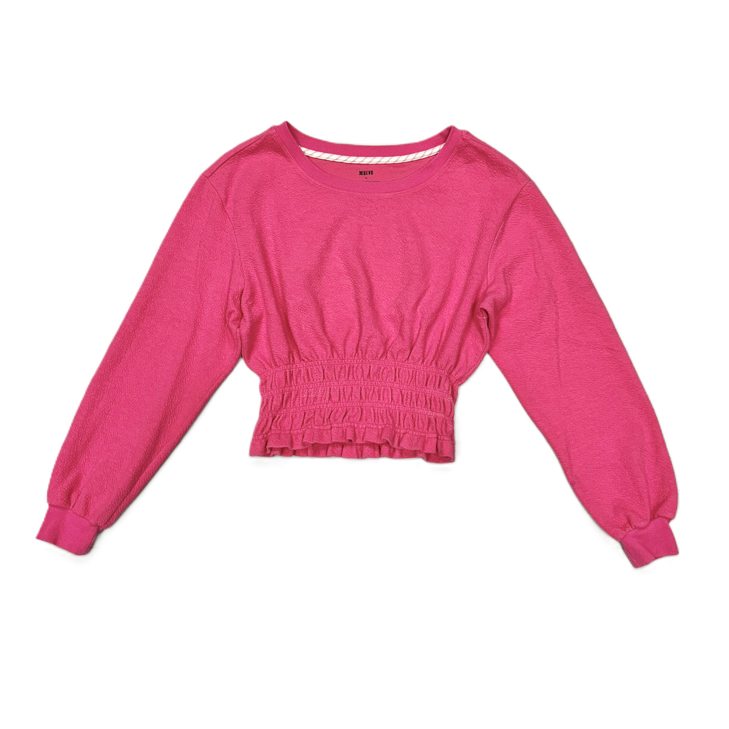 Top Long Sleeve By Maeve In Pink, Size: Xs